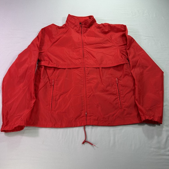 Eddie Bauer Other - VINTAGE Eddie Bauer Jacket Mens Medum Red Anorak Windbreaker Vented Lightweight